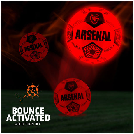 Arsenal FC LED Glow Football: 7 Balls By Arsenal