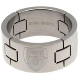 Arsenal FC Stainless Steel Link Ring: 2 - Jewellery By Arsenal