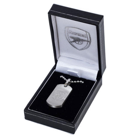 Arsenal FC Stainless Steel Dog Tag & Chain: 1 - Jewellery By Arsenal