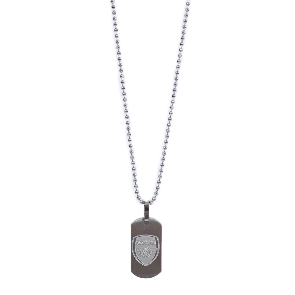 Arsenal FC Matt Finish Dog Tag & Chain: 3 - Jewellery By Arsenal