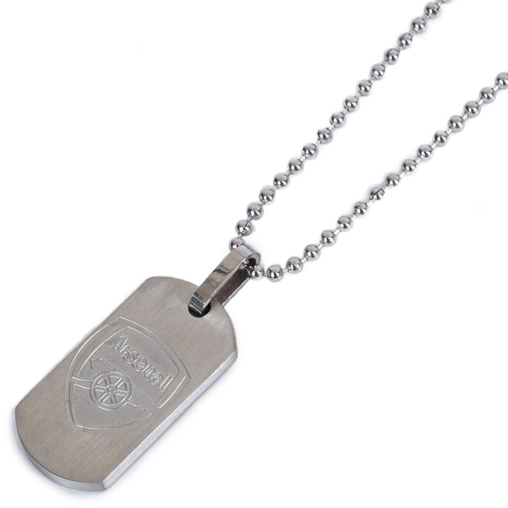Arsenal FC Matt Finish Dog Tag & Chain: 2 - Jewellery By Arsenal