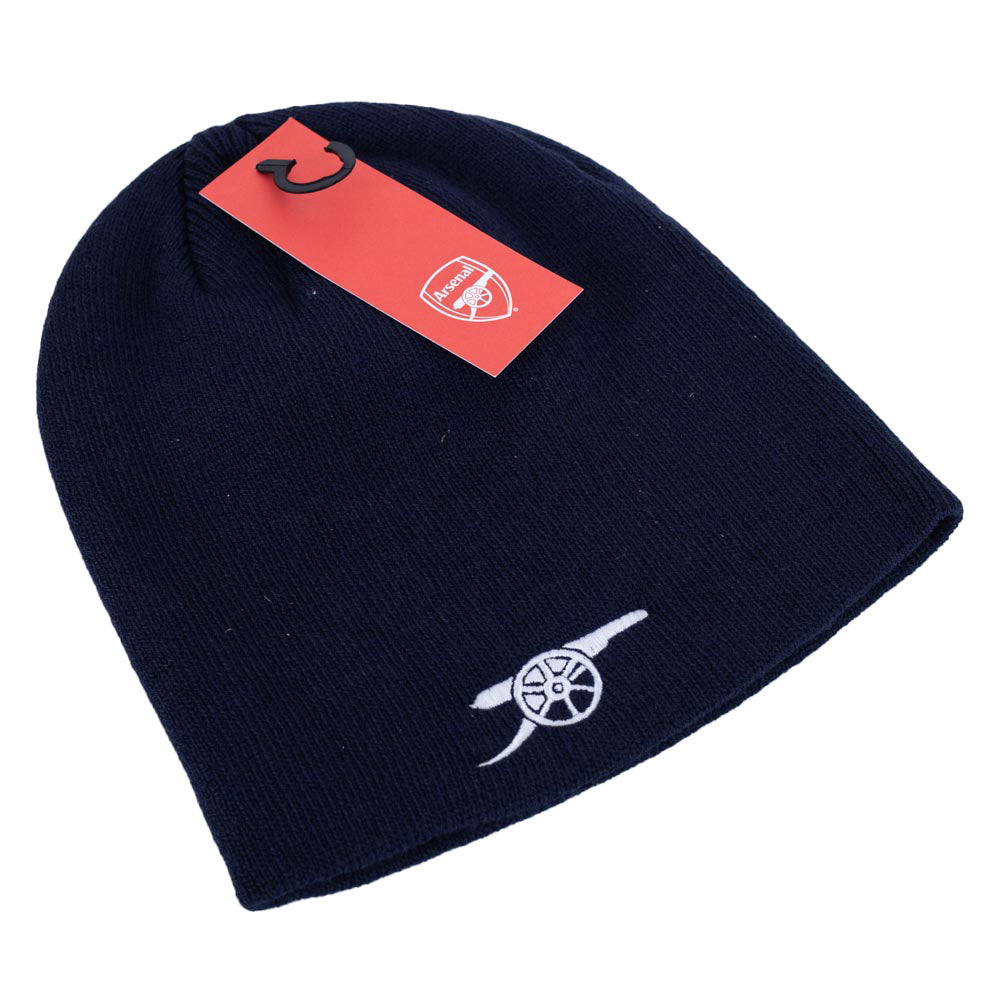 Arsenal FC Navy Cannon Beanie - Shop Caps & Hats At Gift Moments - 3
