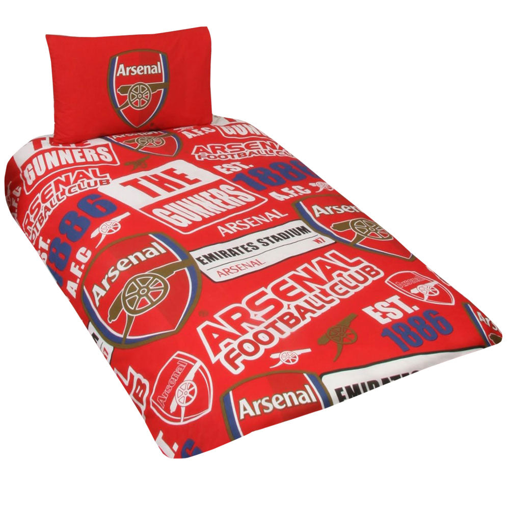 Arsenal FC Patch Single Duvet Set: 1 - Bedroom By Arsenal