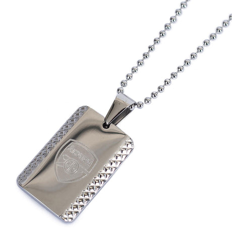 Arsenal FC Stainless Steel Dog Tag & Chain: 2 - Jewellery By Arsenal