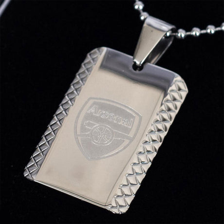 Arsenal FC Stainless Steel Dog Tag & Chain: 1 - Jewellery By Arsenal