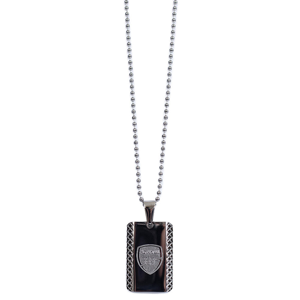 Arsenal FC Patterned Dog Tag & Chain: 3 - Jewellery By Arsenal