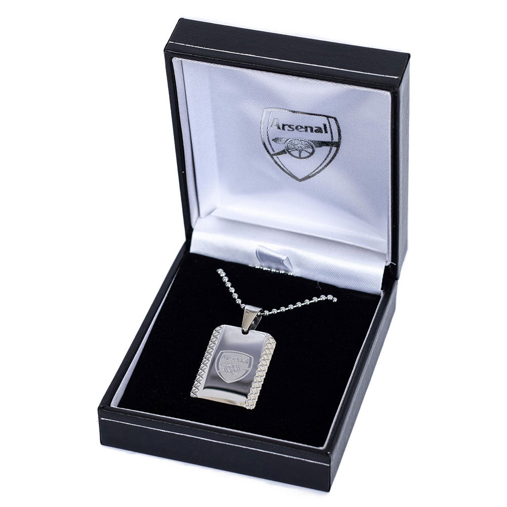 Arsenal FC Patterned Dog Tag & Chain: 4 - Jewellery By Arsenal