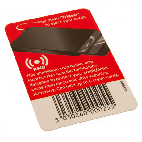 Arsenal FC rfid Aluminium Card Case: 4 - Wallets By Arsenal