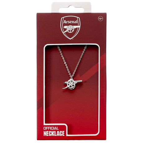 Arsenal FC Silver Finish Cannon Necklace: 4 Necklaces By Arsenal