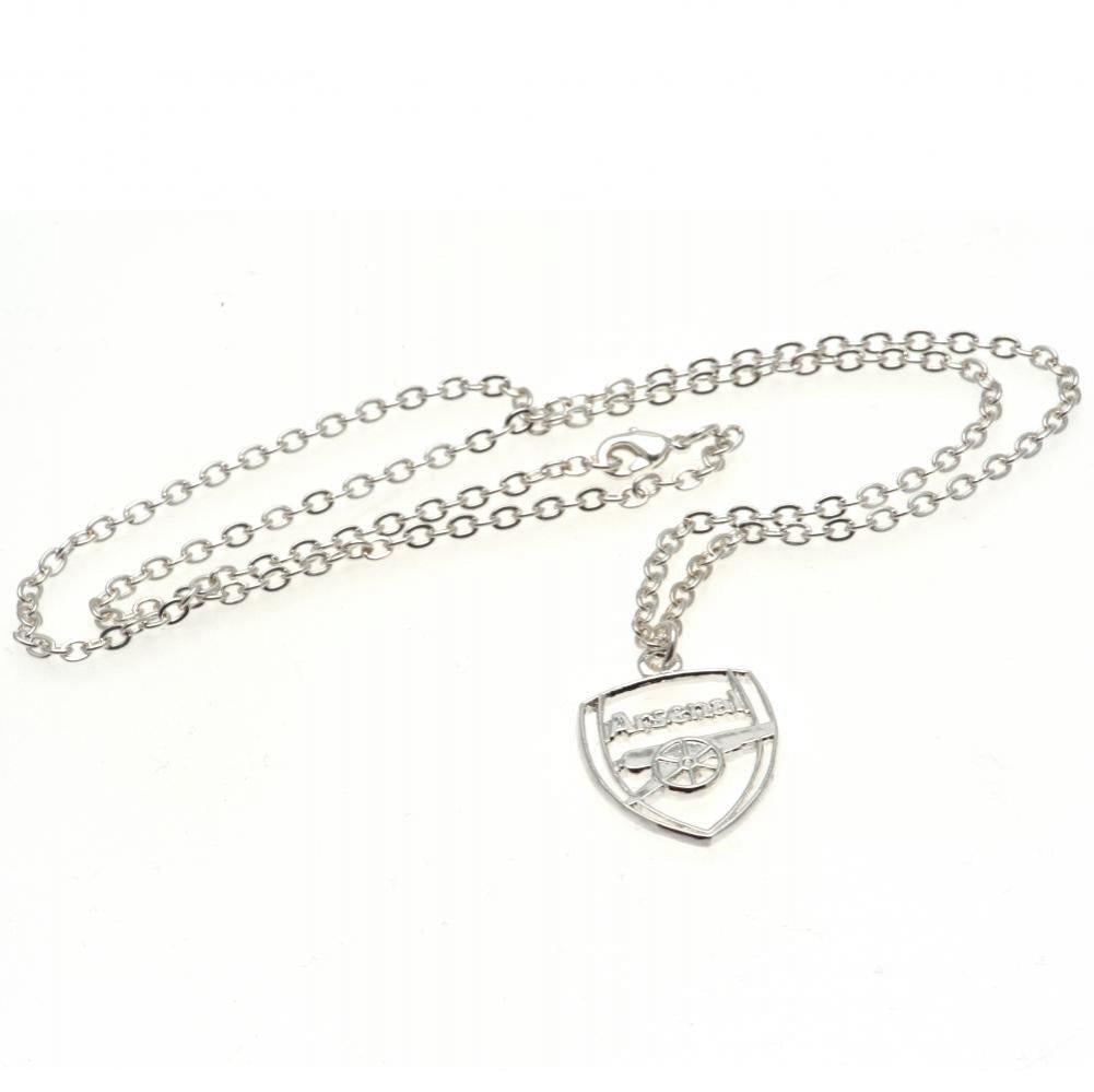 Arsenal FC Silver Plated Pendant & Chain CR: 2 - Jewellery By Arsenal