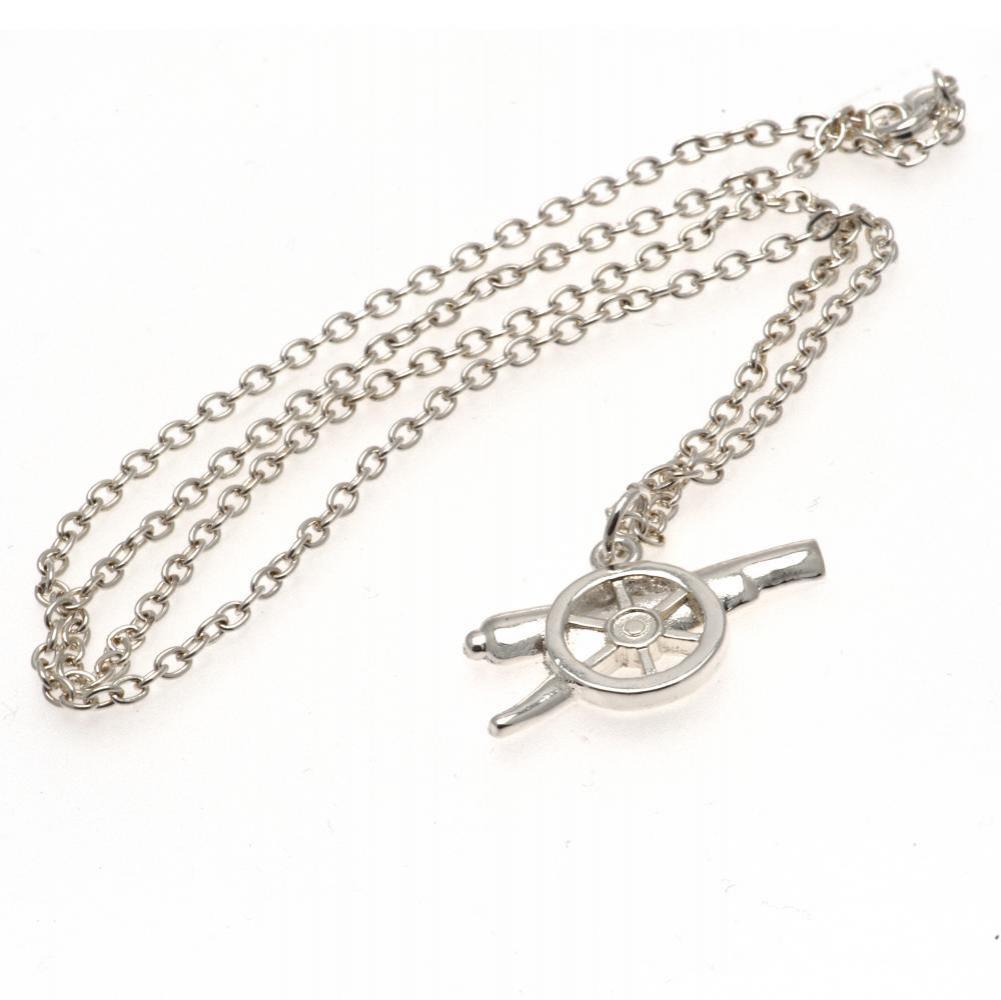 Arsenal FC Silver Plated Pendant & Chain GN: 2 - Jewellery By Arsenal