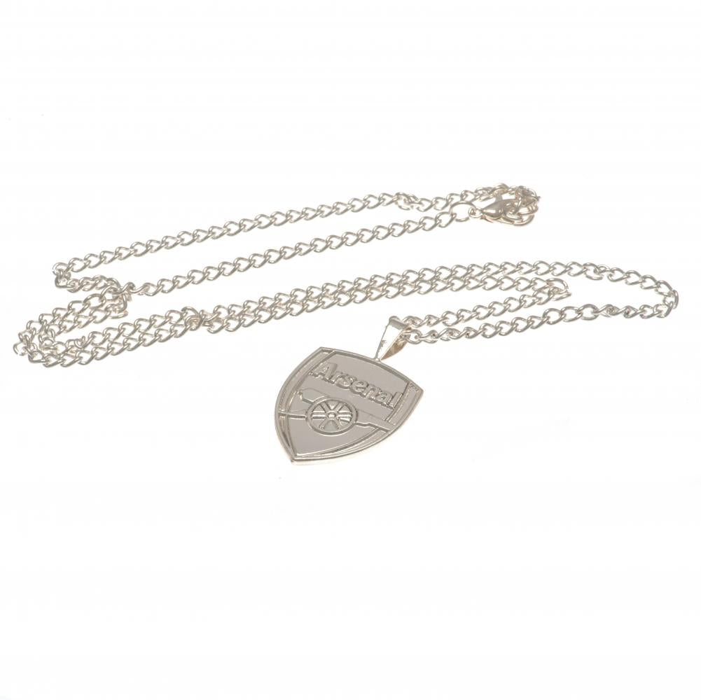 Arsenal FC Silver Plated Pendant & Chain XL: 3 - Jewellery By Arsenal