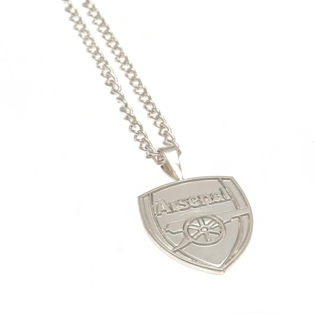 Arsenal FC Silver Plated Pendant & Chain XL: 2 - Jewellery By Arsenal