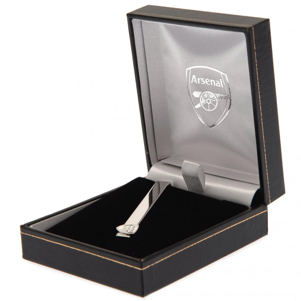 Arsenal FC Silver Plated Tie Slide: 1 - Cufflinks & Tie Slides By Arsenal