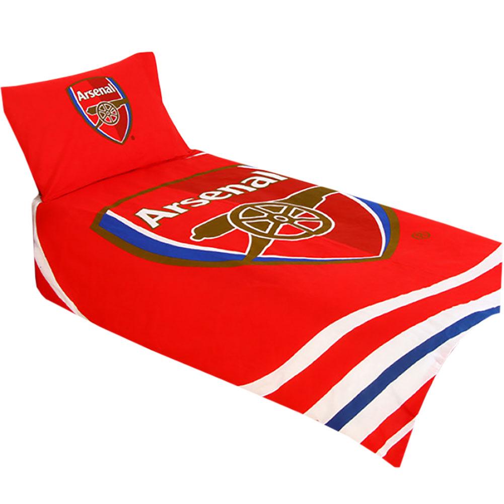 Arsenal FC Pulse Single Duvet Set - Shop Bedroom At Gift Moments - 1