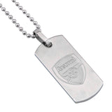 Arsenal FC Engraved Slim Dog Tag & Chain: 1 - Necklaces By Arsenal