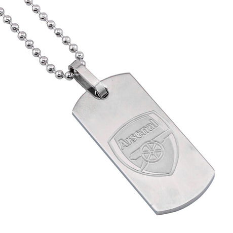 Arsenal FC Engraved Slim Dog Tag & Chain: 1 - Necklaces By Arsenal