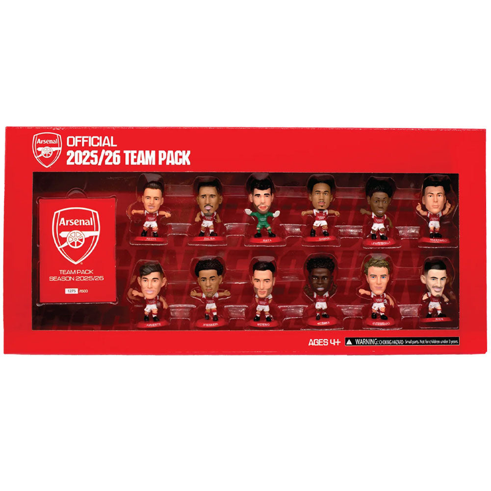 Arsenal FC SoccerStarz Season 25-26 Team Pack: 1 - SoccerStarz By Arsenal