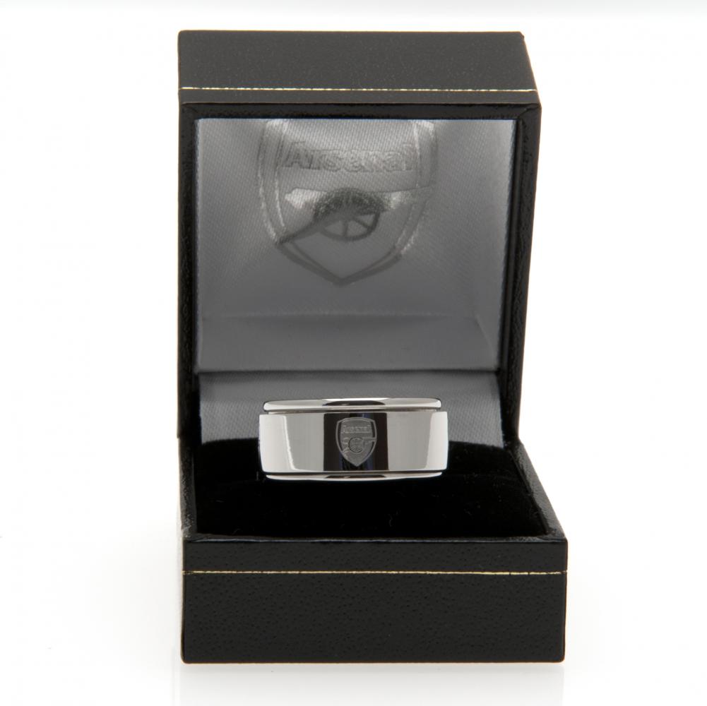 Arsenal FC Stainless Steel Spinner Ring: 1 - Jewellery By Arsenal