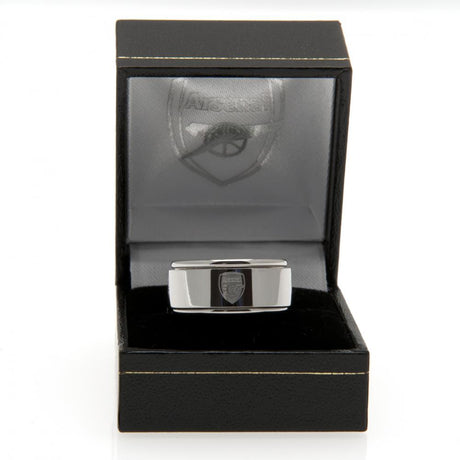 Arsenal FC Stainless Steel Spinner Ring: 1 - Jewellery By Arsenal