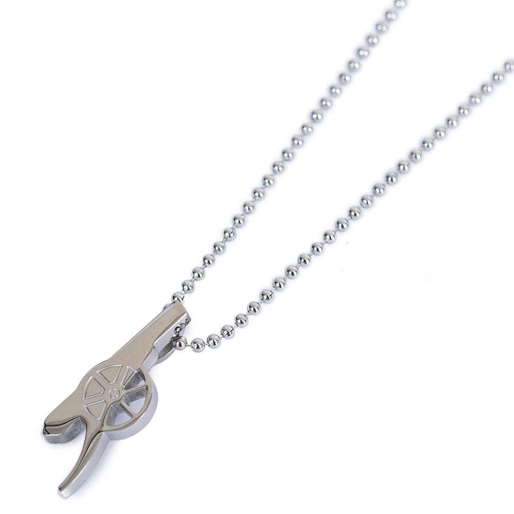 Arsenal FC Stainless Steel Cannon Pendant & Chain: 2 - Jewellery By Arsenal