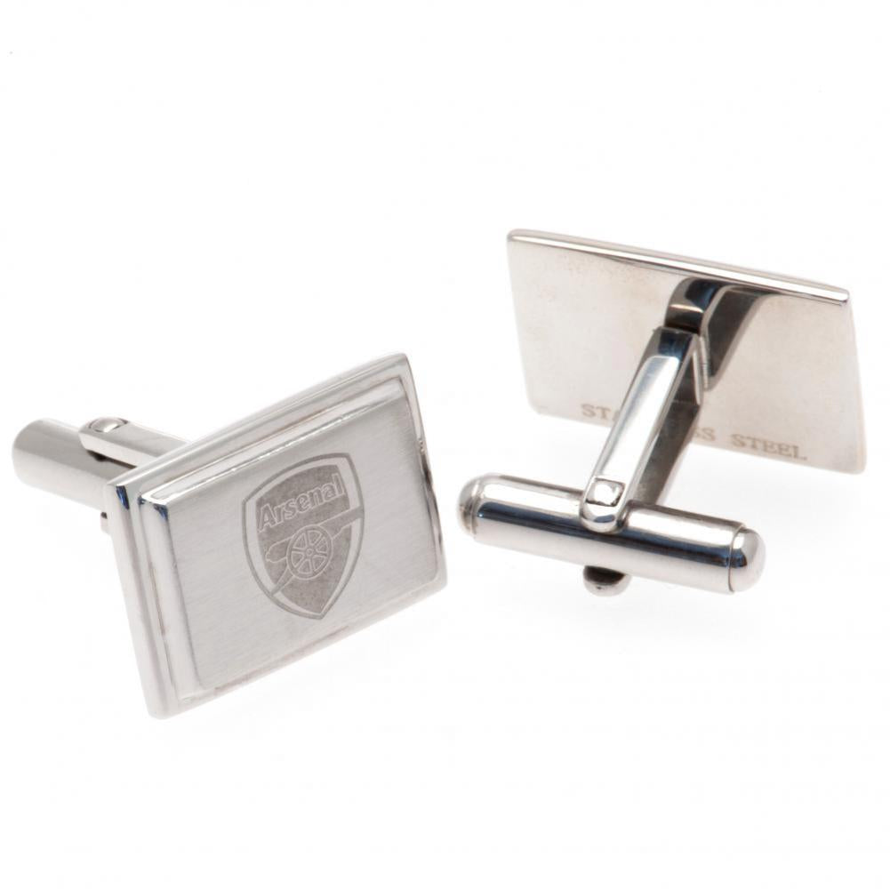 Arsenal FC Stainless Steel Cufflinks: 2 - Cufflinks & Tie Slides By Arsenal