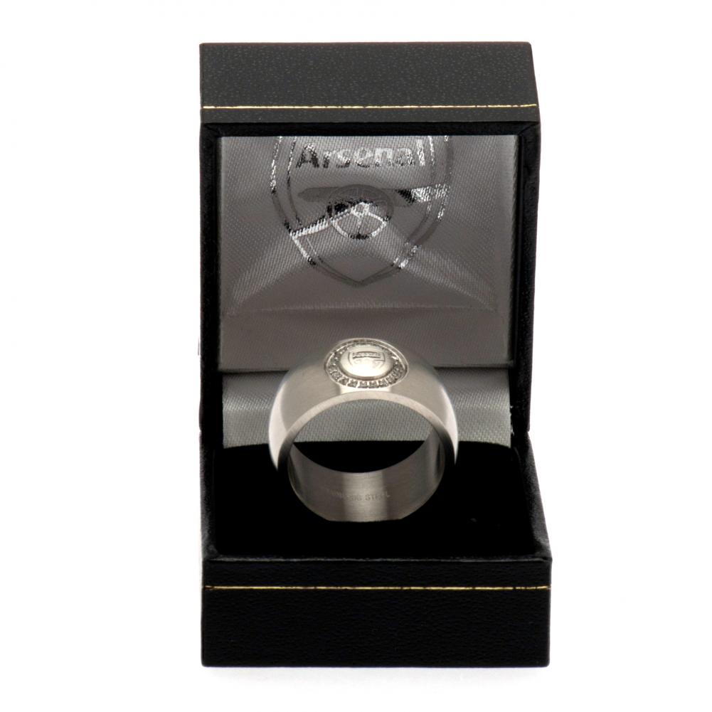 Arsenal FC Stone Set Ring Medium: 1 - Jewellery By Arsenal