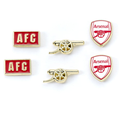 Arsenal FC Stud Earring Set: 3 Earrings By Arsenal