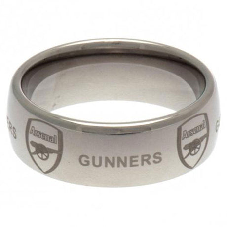Arsenal FC Super Titanium Ring Large: 3 - Jewellery By Arsenal