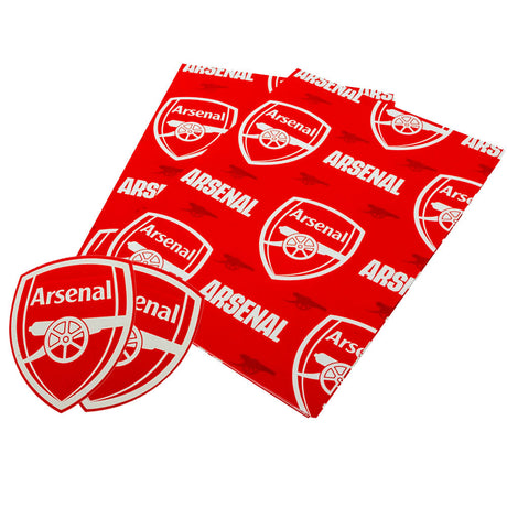 Arsenal FC Text Gift Wrap: 1 Gift Wrap & Bags By Arsenal