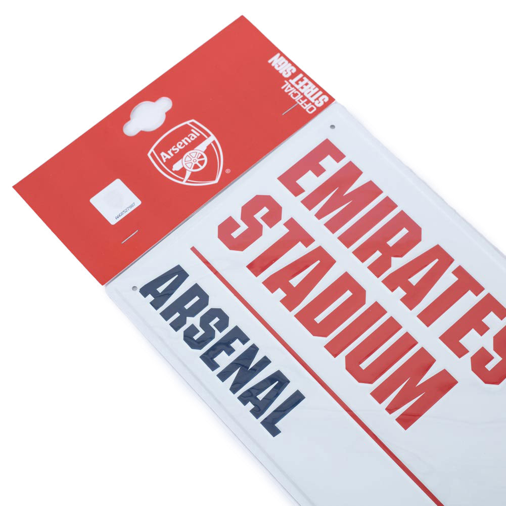 Arsenal FC White Street Sign - Shop Signs & Plaques At Gift Moments - 4