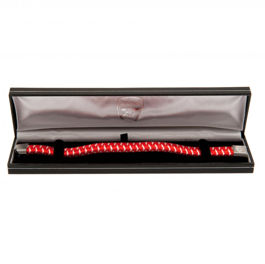 Arsenal FC Dual Colour Woven Bracelet: 3 - Jewellery By Arsenal
