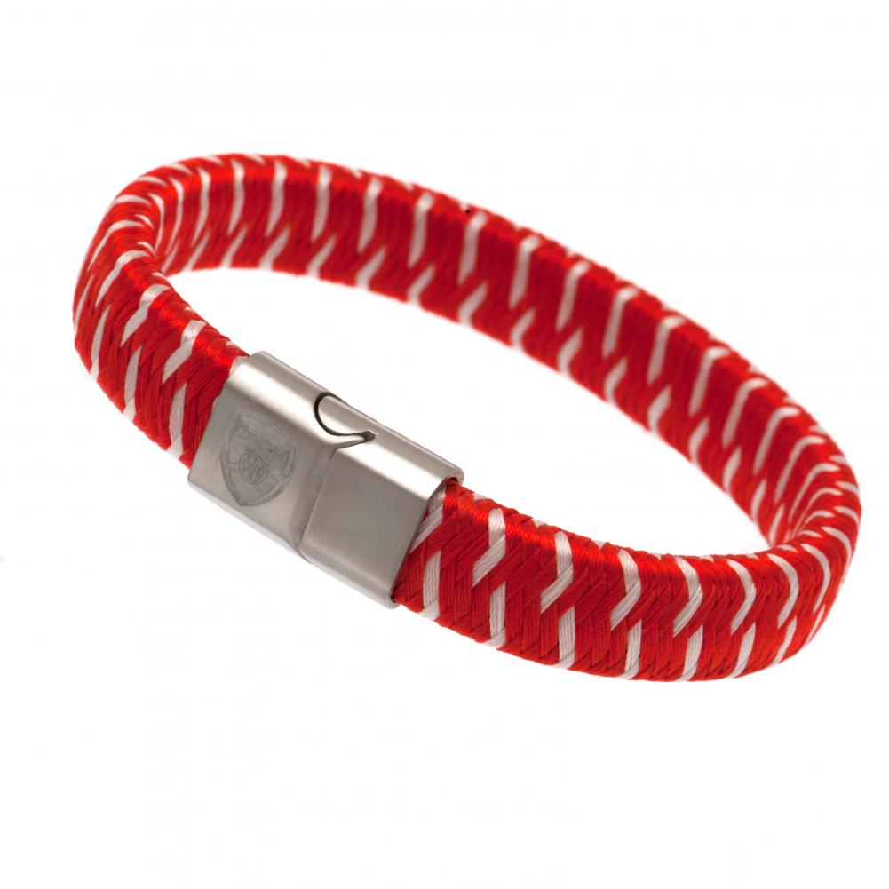 Arsenal FC Dual Colour Woven Bracelet: 1 - Jewellery By Arsenal