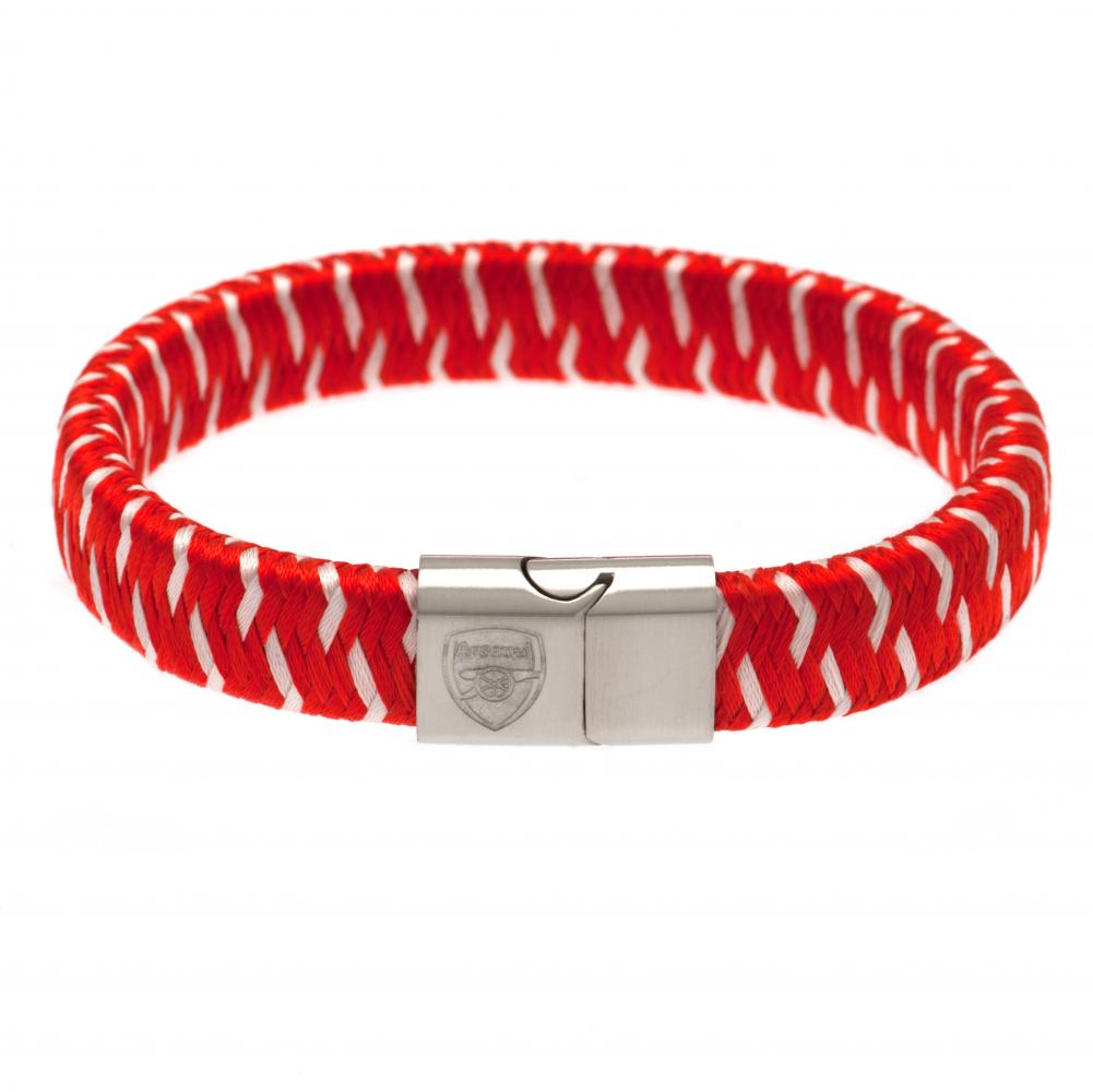 Arsenal FC Dual Colour Woven Bracelet: 2 - Jewellery By Arsenal