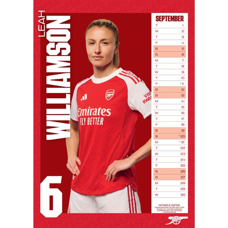 Arsenal WFC A3 Calendar 2026: 3 - Calendars By Arsenal