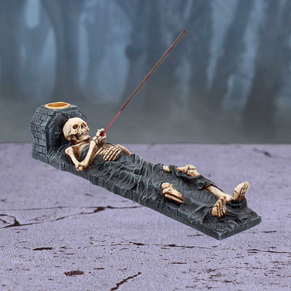 Ashes to Ashes Crypt Skeleton Incense Stick Holder: 1 - Incense Holders By Gift Moments