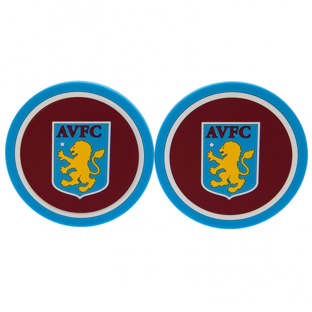Aston Villa FC 2pk Coaster Set: 4 - Coasters By Aston Villa