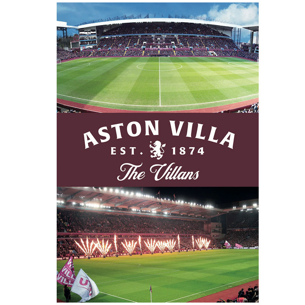 Aston Villa FC 3D Lenticular Birthday Card: 2 - Greeting Cards By Aston Villa