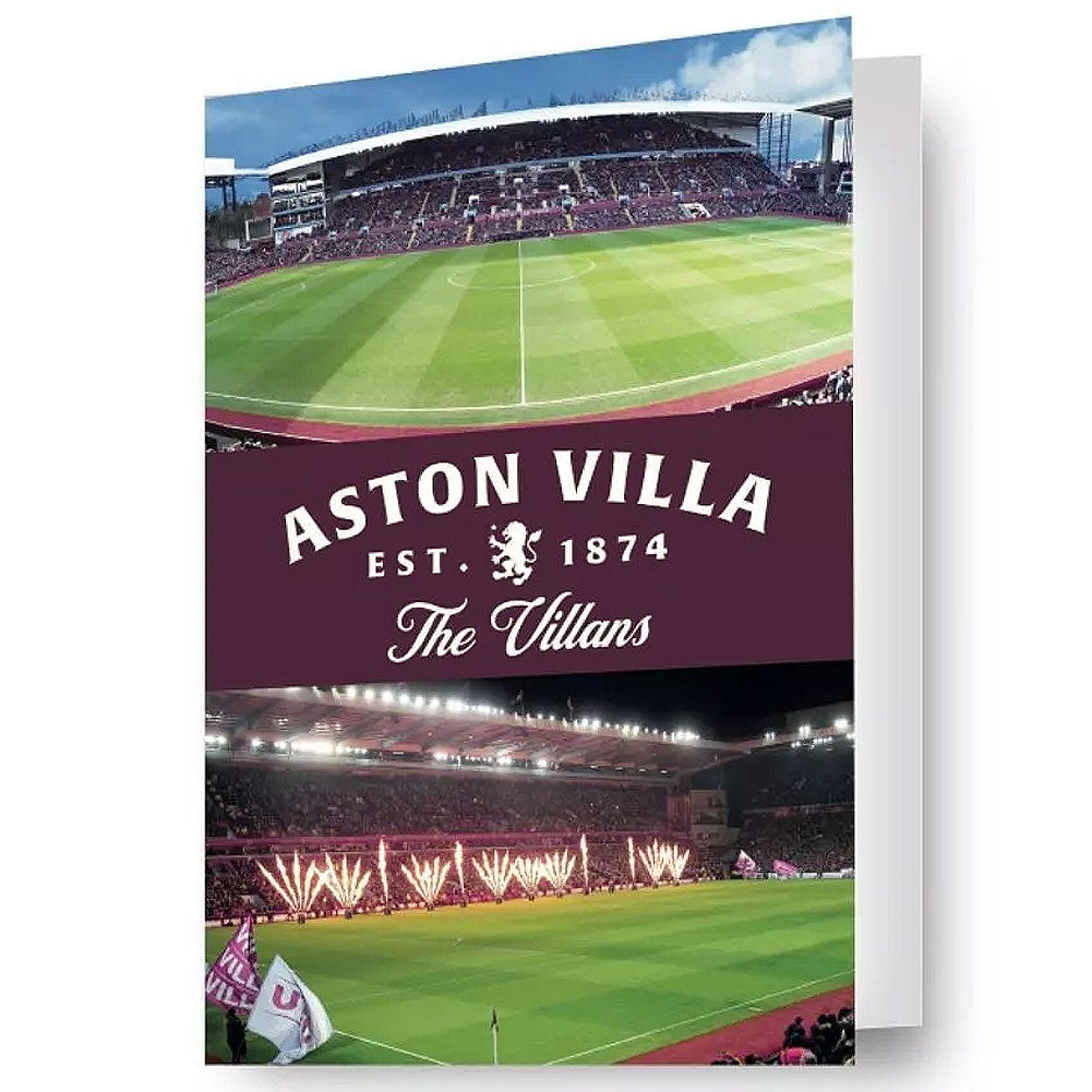 Aston Villa FC 3D Lenticular Birthday Card: 1 - Greeting Cards By Aston Villa