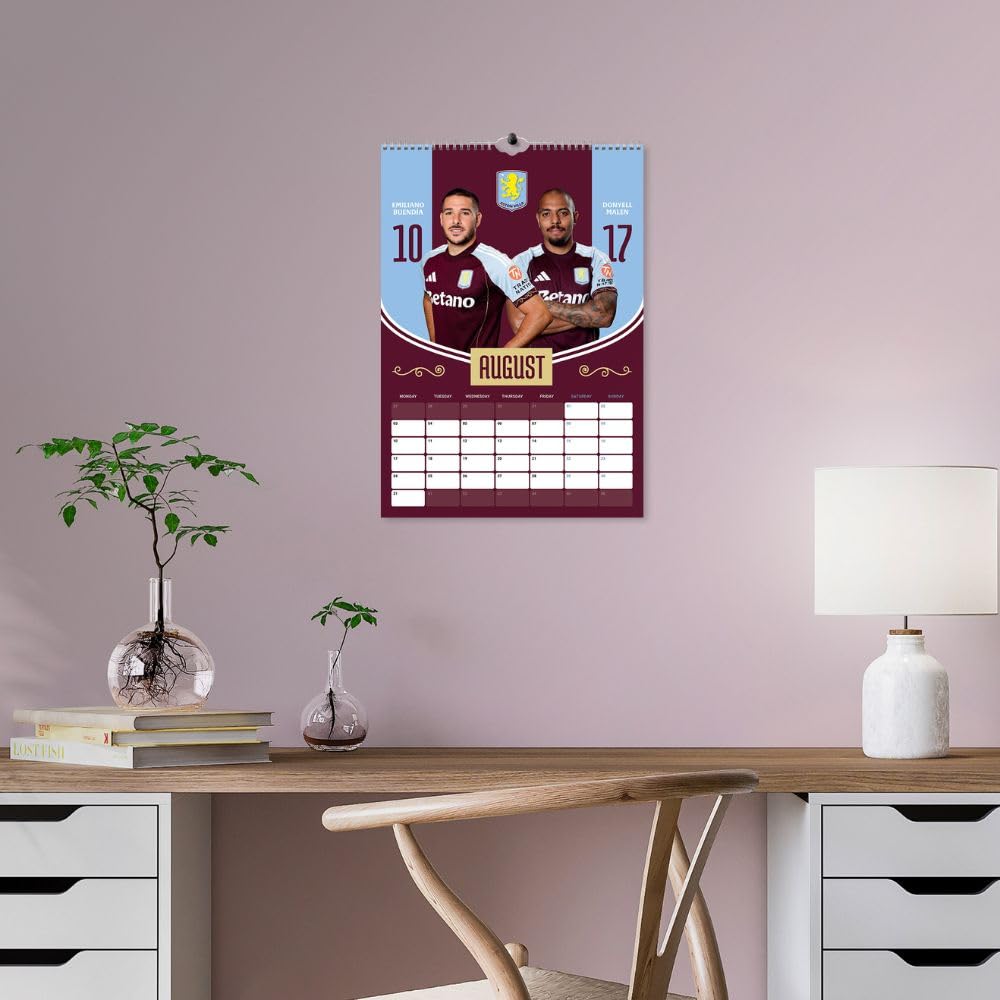 Aston Villa FC A3 Calendar 2026 - Shop Calendars At Gift Moments - 5