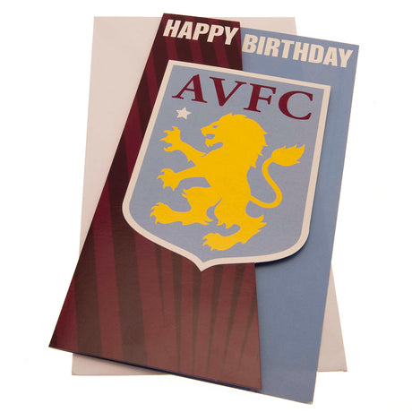 Aston Villa FC Crest Birthday Card: 1 - Greeting Cards By Aston Villa