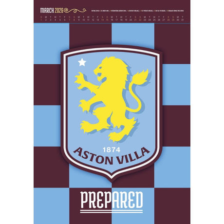 Aston Villa FC Deluxe Calendar 2026: 2 - Calendars By Aston Villa