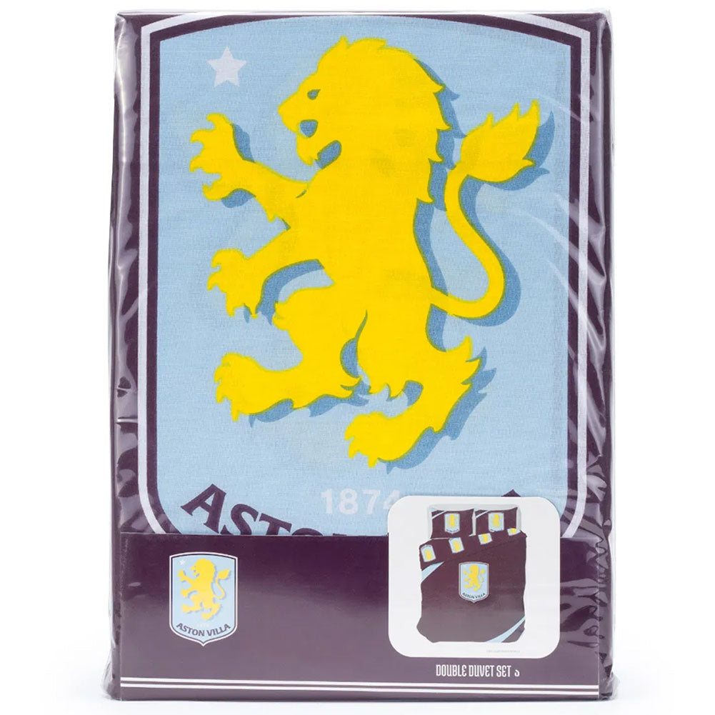 Aston Villa FC Double Duvet Set: 3 - Bedroom By Aston Villa
