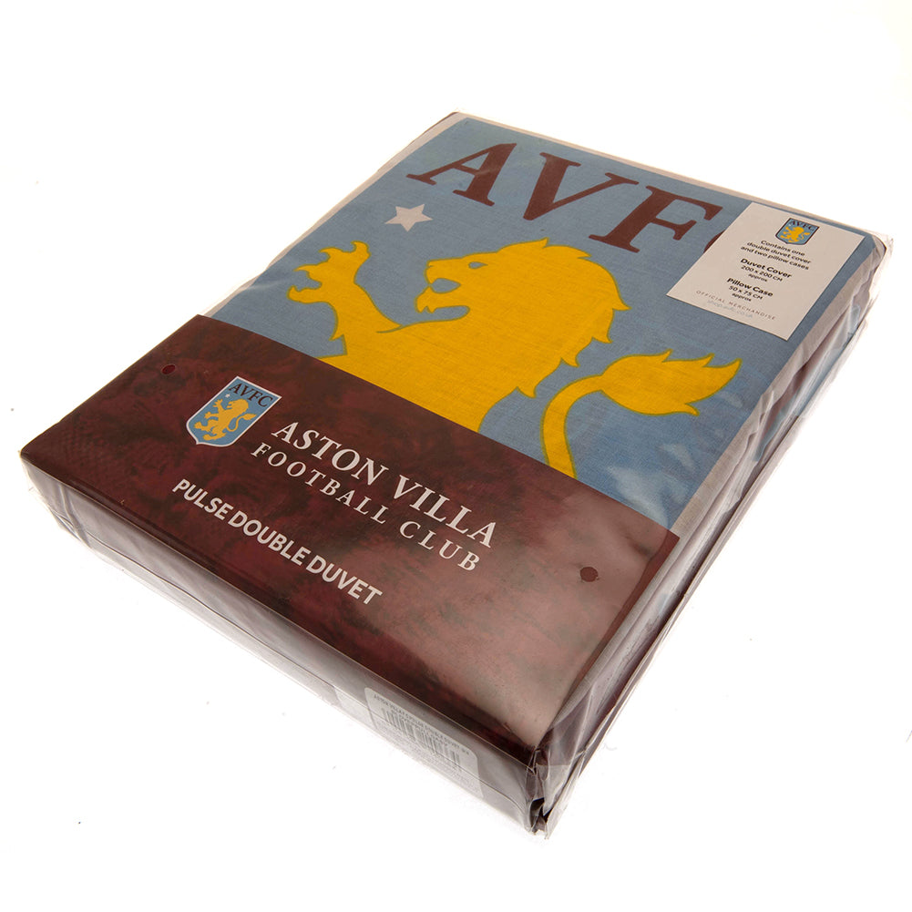 Aston Villa FC Pulse Double Duvet Set: 3 - Bedroom By Aston Villa