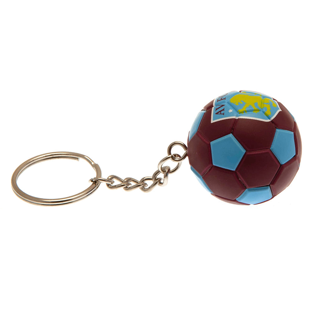 Aston Villa FC Football Keyring: 3 - Keyrings By Aston Villa