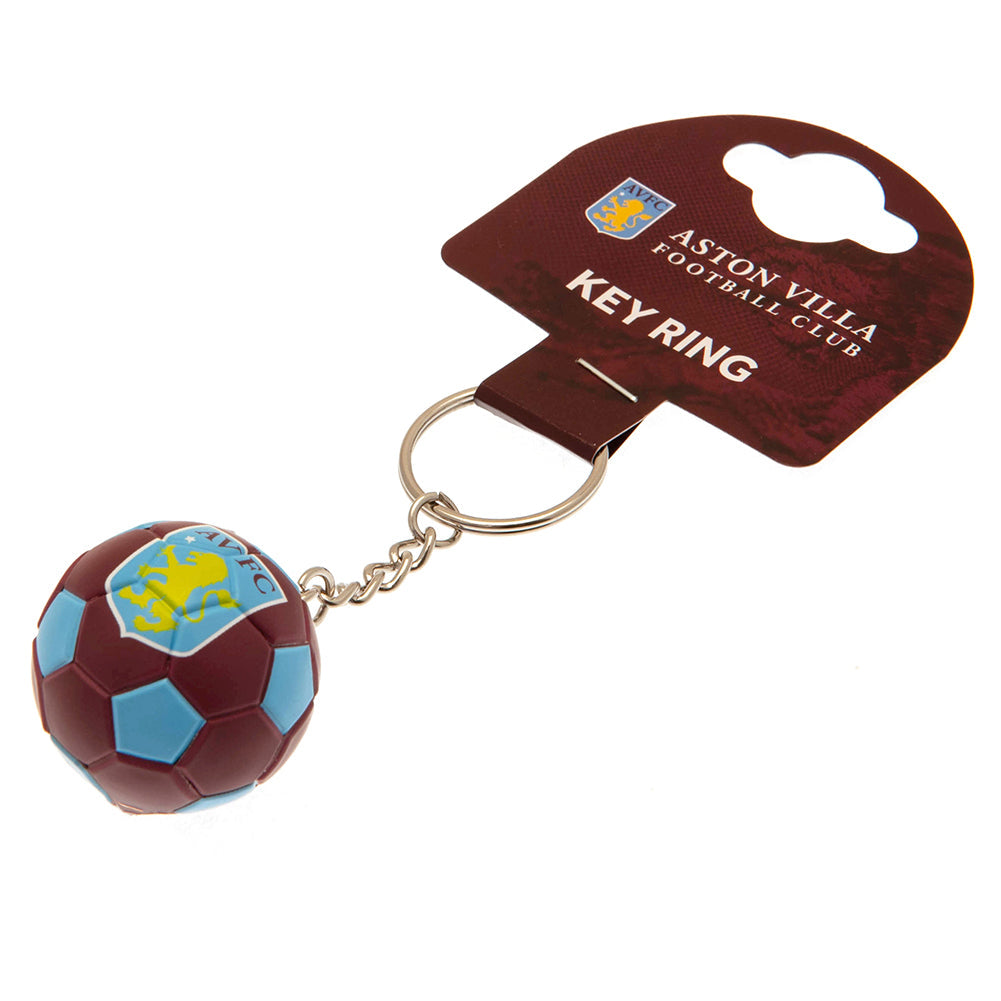 Aston Villa FC Football Keyring: 1 - Keyrings By Aston Villa