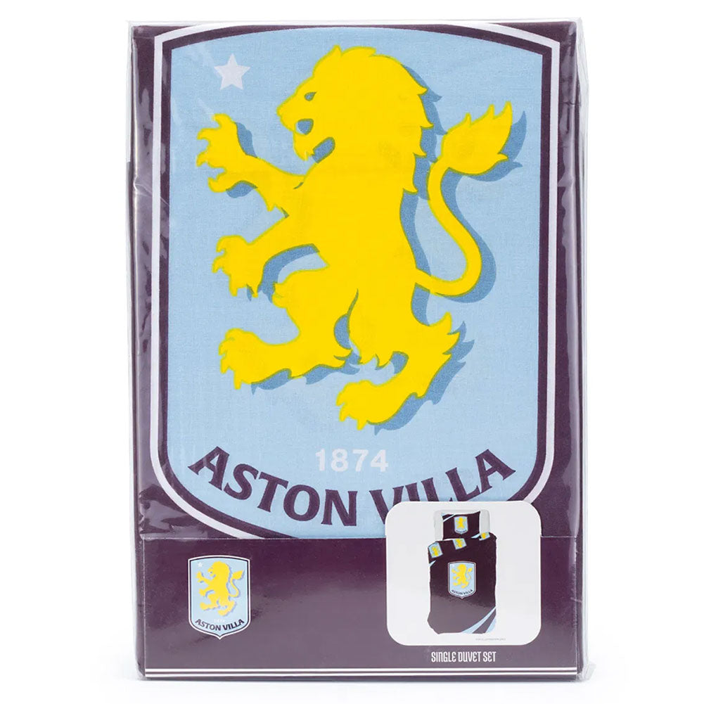 Aston Villa FC Single Duvet Set: 4 Bedroom By Aston Villa