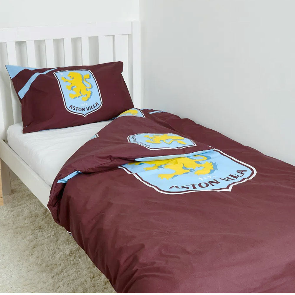 Aston Villa FC Single Duvet Set: 1 Bedroom By Aston Villa