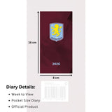 Aston Villa FC Slim Diary 2026: 4 - Diaries By Aston Villa