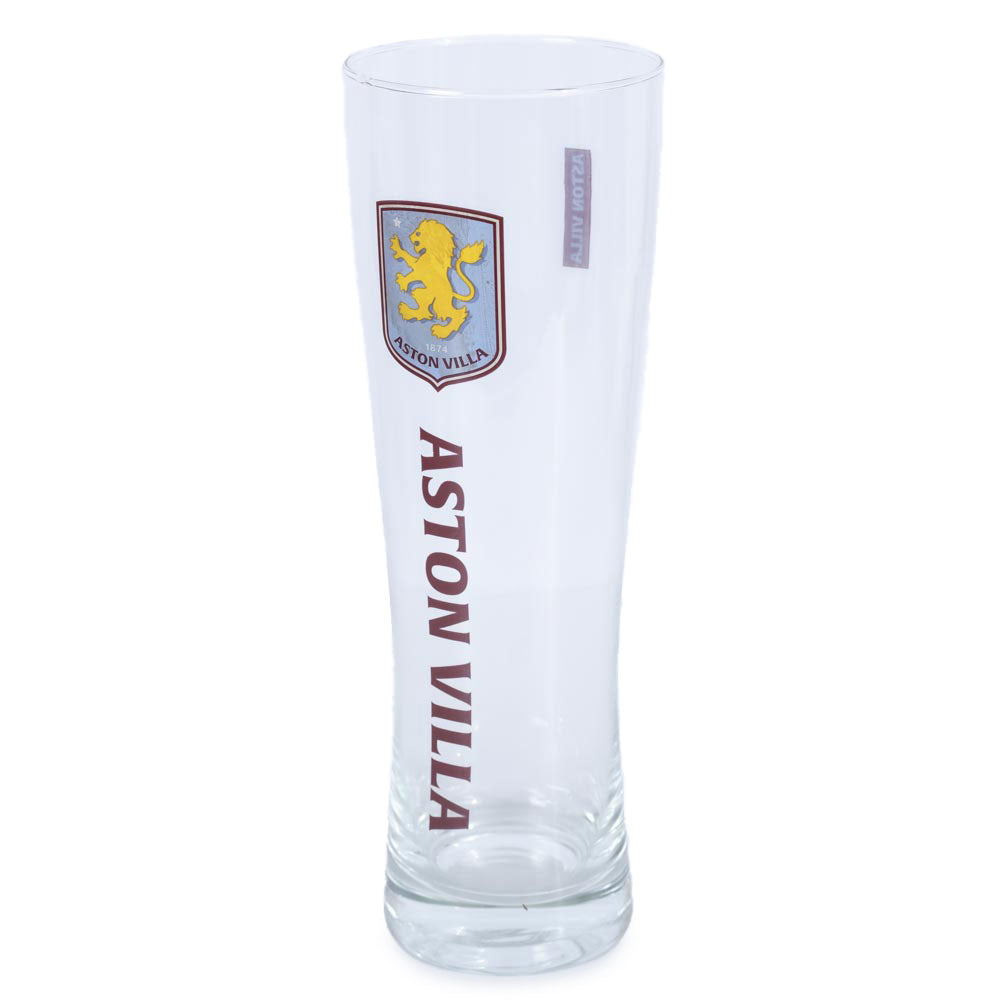 Aston Villa FC Tall Beer Glass: 2 - Beer Glasses By Aston Villa